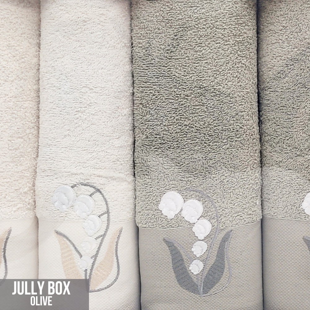 Set of 4 towels - JULLY BOX OLIVE