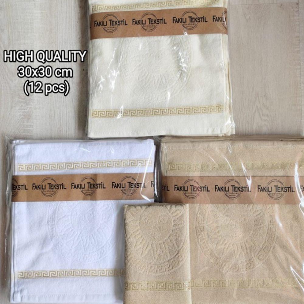 Set of 12 kitchen towels - beige