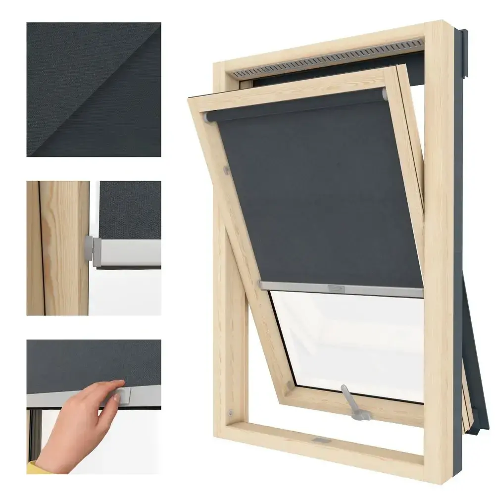 Skylight Blind - Blackout Graphite