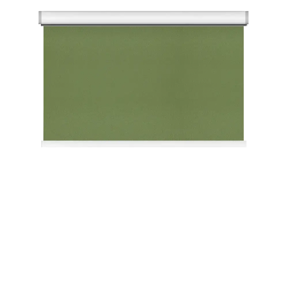 Electric roller blind in a cassette - Blackout Green