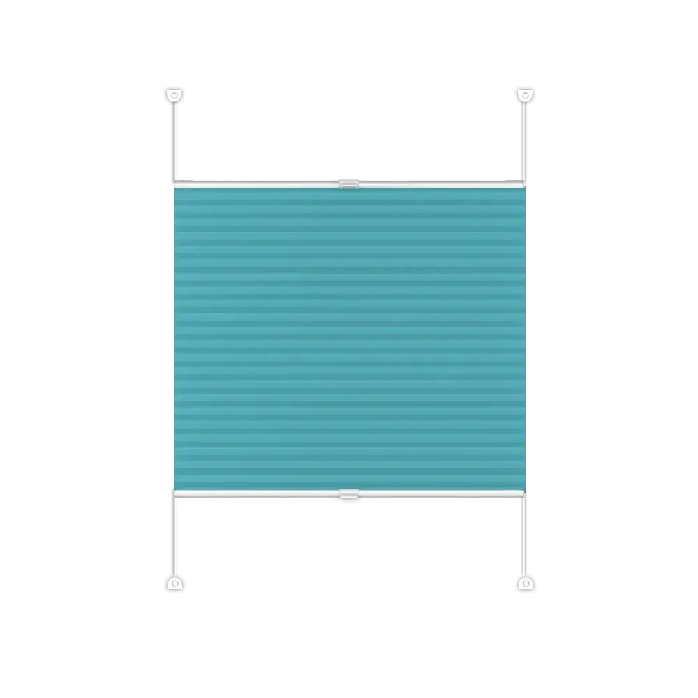 Pleated Blind Basic - Turquoise horizon
