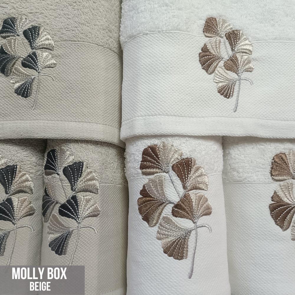 Set of 6 towels - MOLLY BOX BEIGE