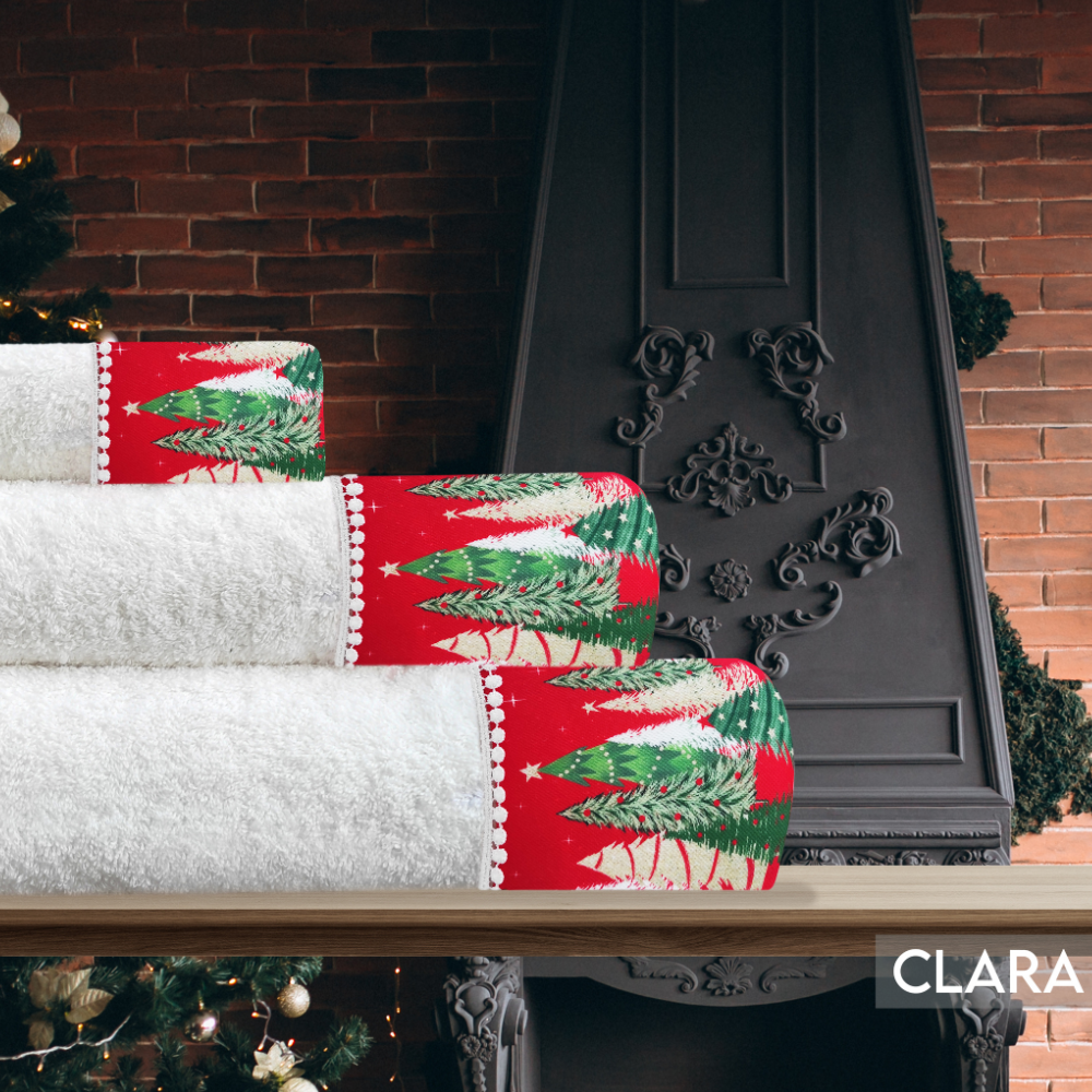Set of 3 christmas towels - CLARA