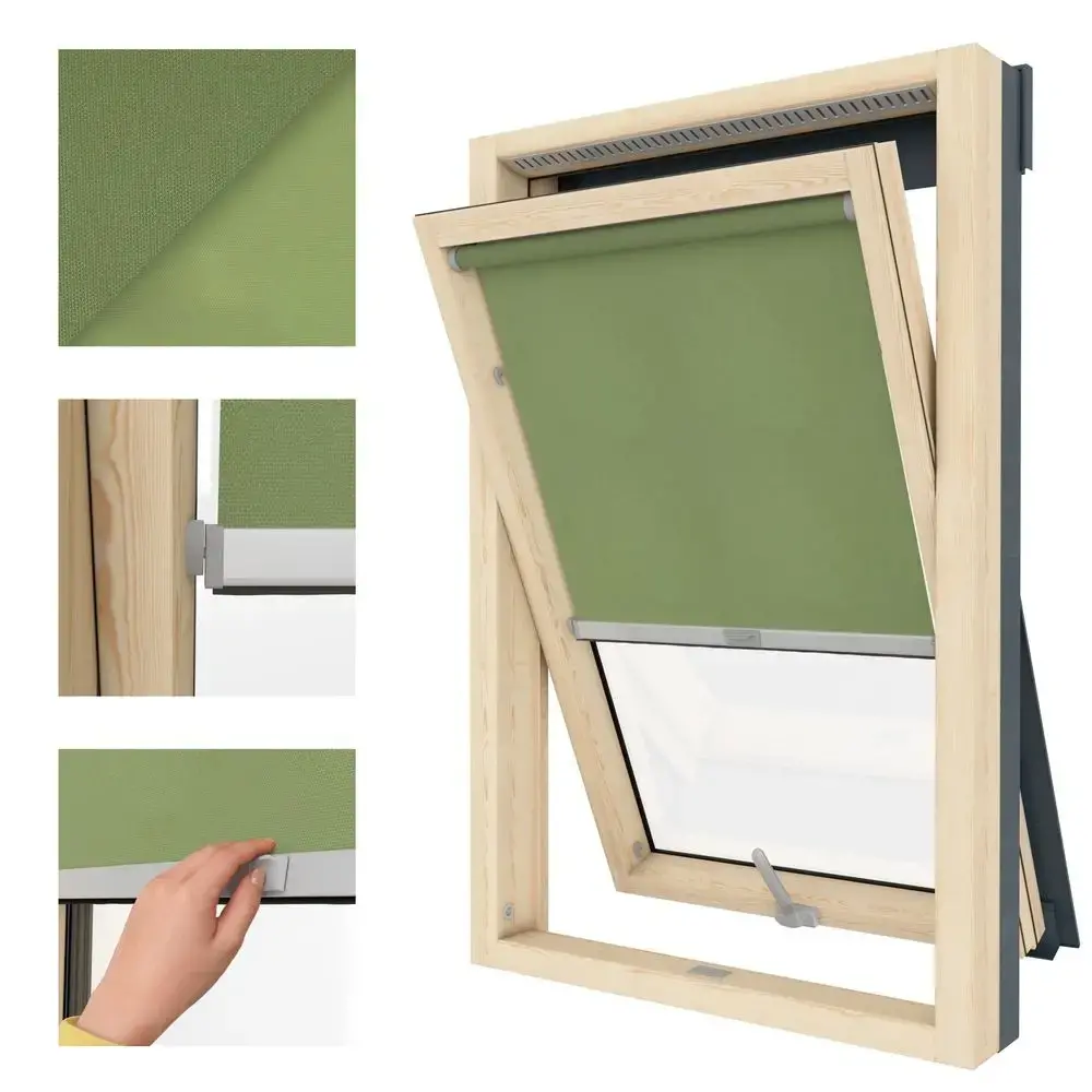 Skylight Blind - Blackout Green