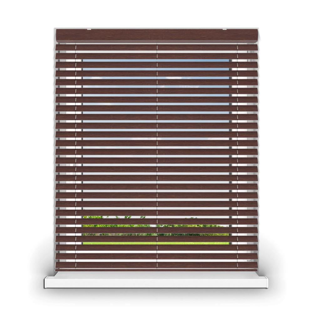Wooden blind 25mm "Bamboo wengee white" dimensions: 655mm/1590mm