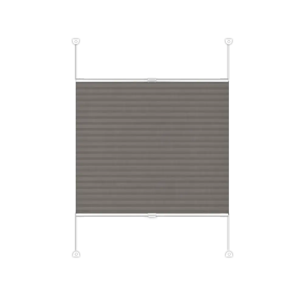 Pleated Blind Basic - Chocolate brown