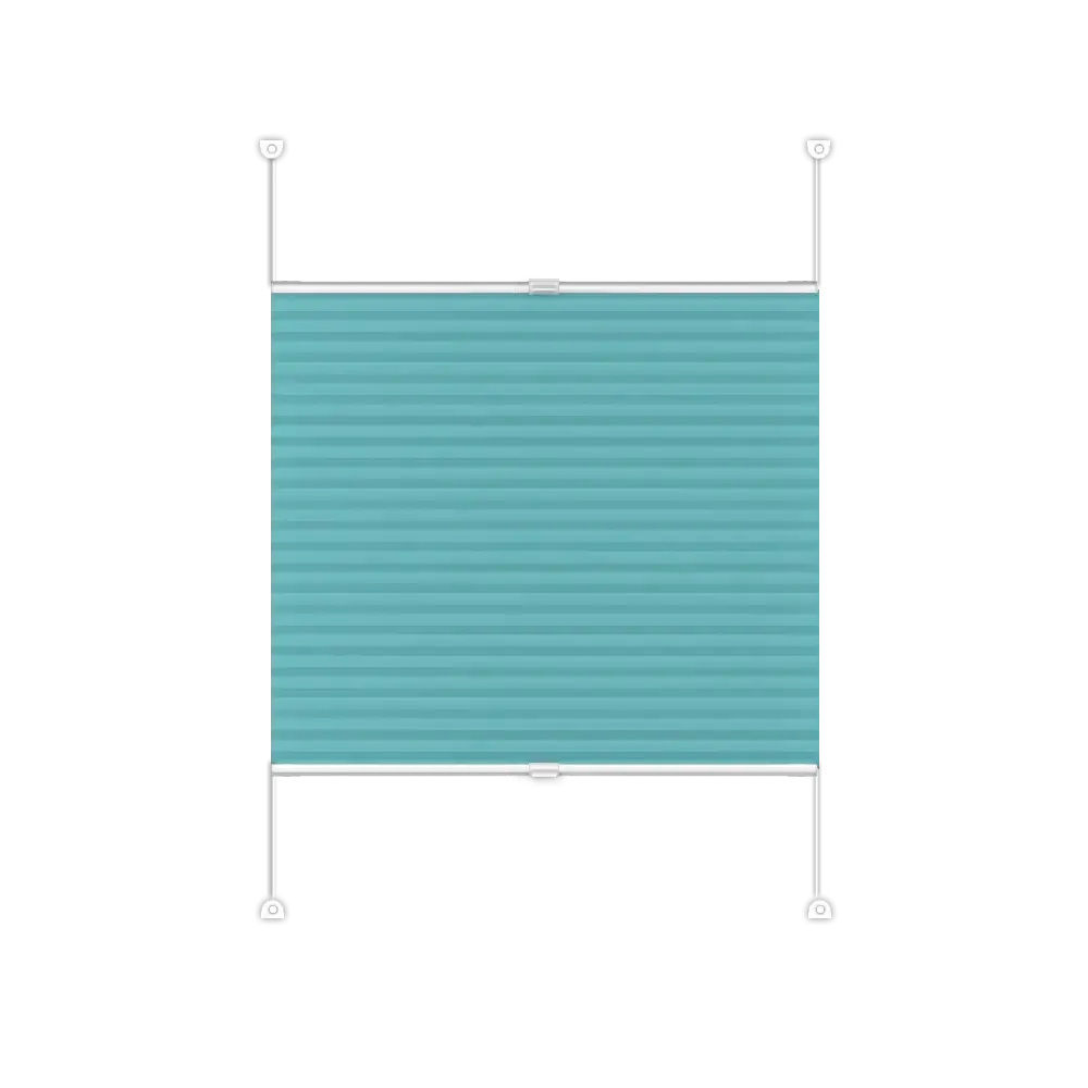 Pleated Blind Basic - Turquoise cliff