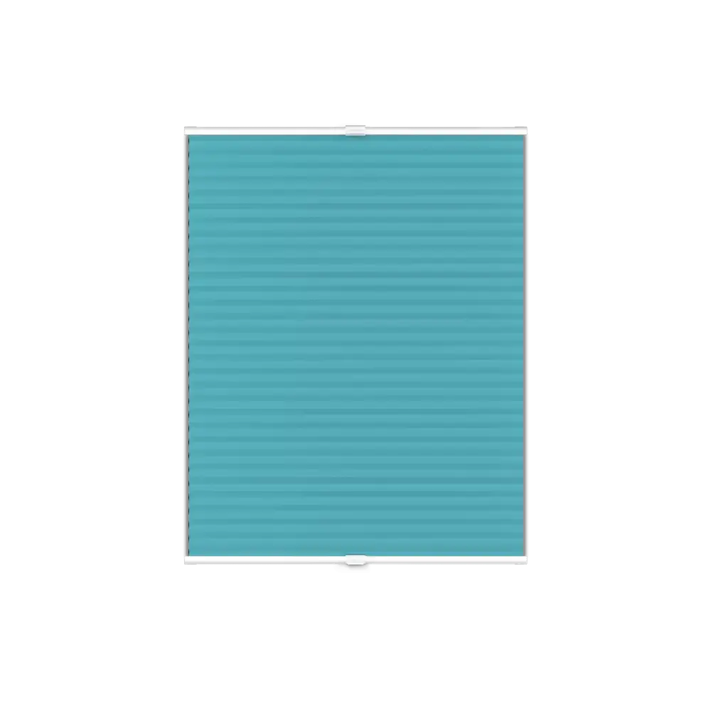 Pleated Blind Premium - Turquoise Horizon