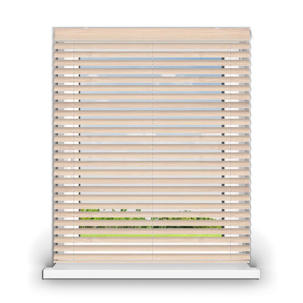 Wooden blind 50mm "Bamboo White" dimensions: 768mm/1111mm