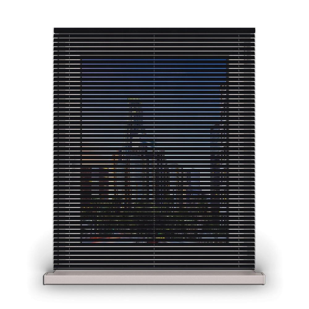 Wooden blind 25mm "Pure black" dimensions: 540mm/1250mm