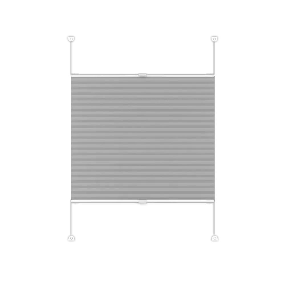 Pleated Blind Basic - Silvery Ice
